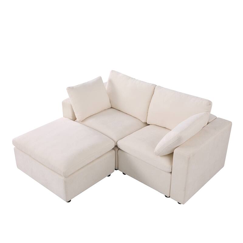 Modular Sectional Sofa, Convertible U Shaped Sofa Couch, Modular Sectionals with Ottomans