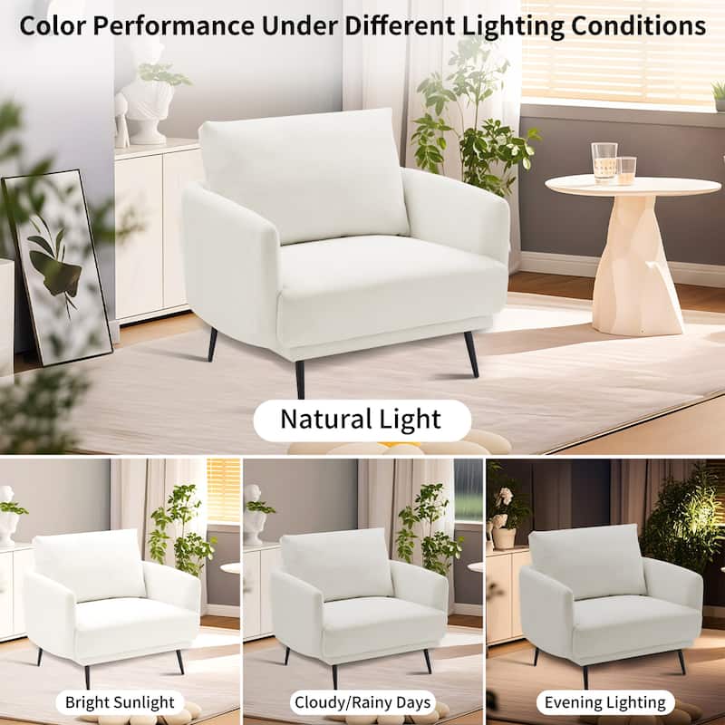 Karaka 37.5"W Oversized Armchair Leisure Sofa Accent Chair