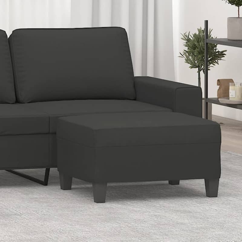 vidaXL Footstool Footrest Ottoman for Living Room Bedroom Microfiber Fabric