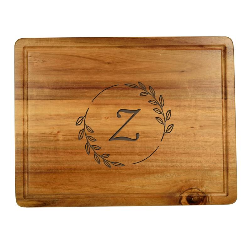 Picnic at Ascot Personalized Acacia Charcuterie Cheese Cutting Board - Z