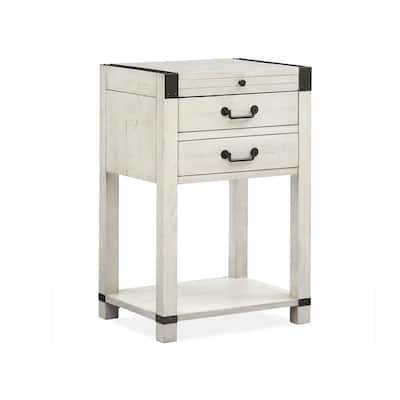 Magnussen Home Chesters Mill Alabaster Open Nightstand