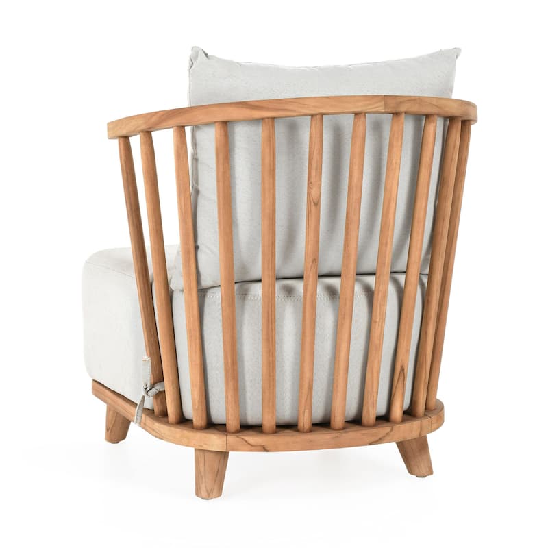 Classic Home Hearst Outdoor Accent Chair Natural - 28.35Wx29.92Dx29.13H