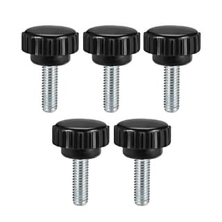 uxcell M4 x 20mm Thread Screw On Round Head Knurled Clamping Knob 19pcs uxcell M4 x 20mm Thread Screw On Round Head Knurled Clamping Knob 19pcs