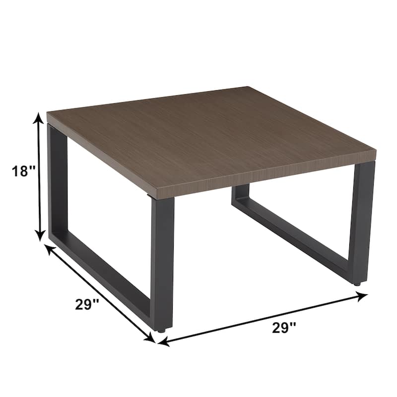 Patio Coffee Table, Metal Steel Outdoor Table