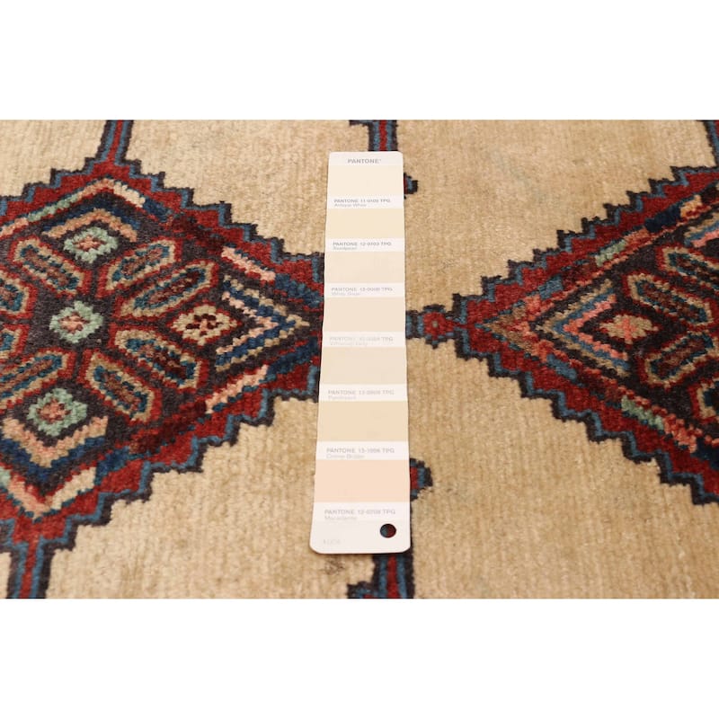 ECARPETGALLERY Hand-knotted Andelz Cream Wool Rug - 3'5 x 9'1