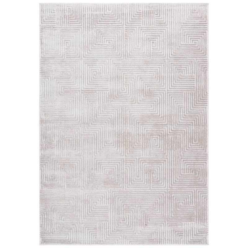 SAFAVIEH Alba Venancia Modern Geometric Rug - 5'3" x 7'6" - Grey/Ivory - 5'3" x 7'6"