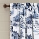 preview thumbnail 5 of 13, Lush Decor French Country Toile Room Darkening Window Curtain Panel Pair