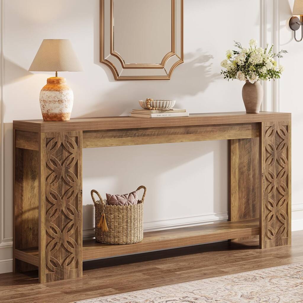 70.9-Inch Long Console Table with Storage for Entryway Living Room