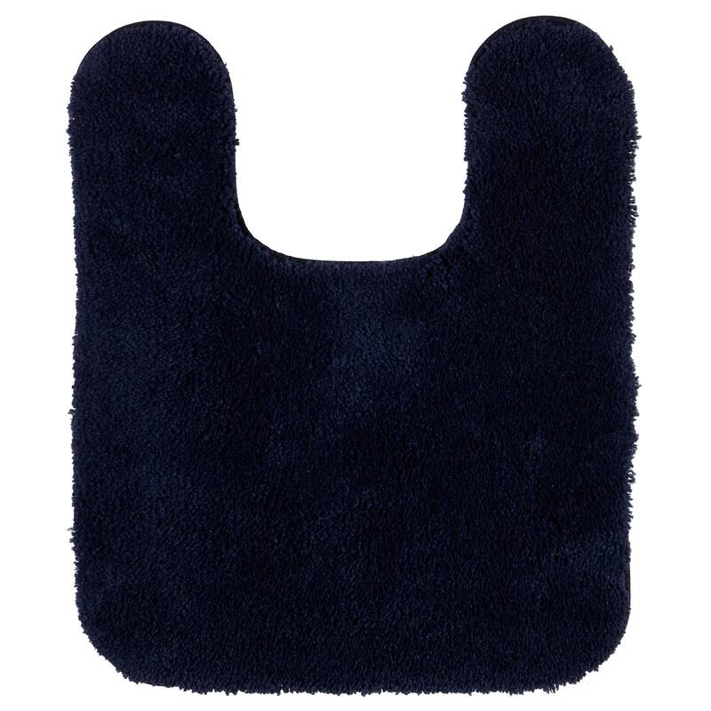 Mohawk Home Machine Washable Pure Perfection Solid Bath Rug - 1'8" x 2' Contour - Navy