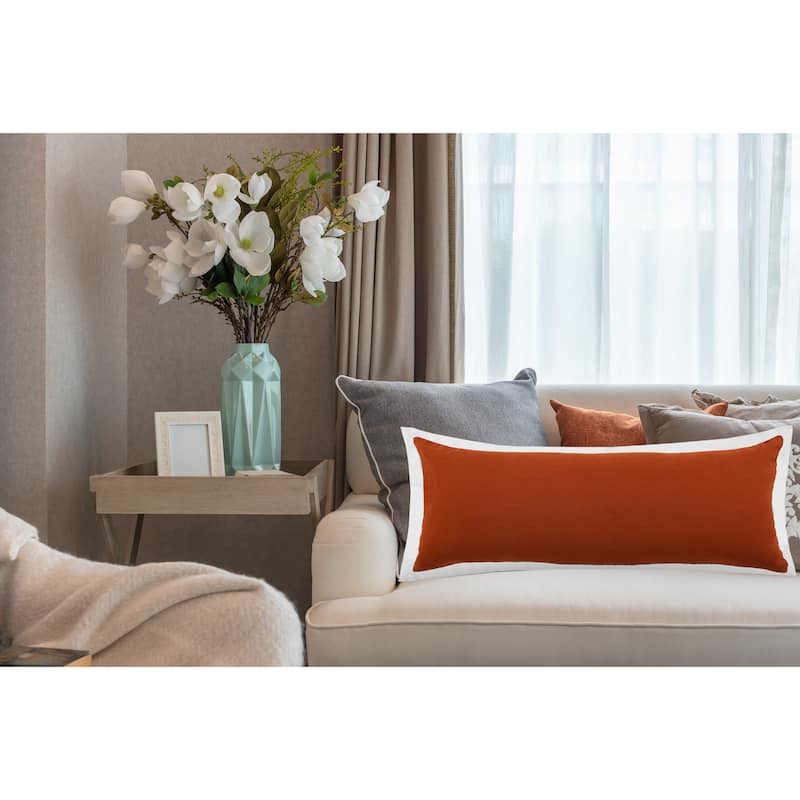 Sevita Bright Bordered Throw Pillow
