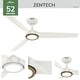 preview thumbnail 61 of 71, Hunter ZenTech Indoor / Outdoor 3-Blade Smart Ceiling Fan w/ LED Light and Handheld Remote