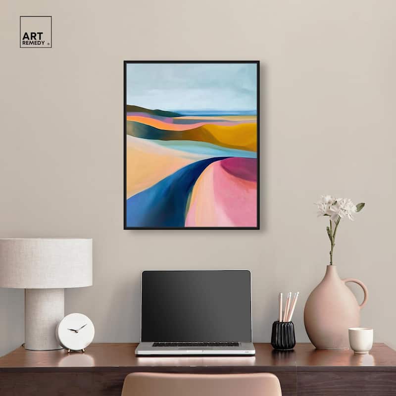 Colorful Dunes I Canvas by Art Remedy