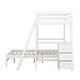 preview thumbnail 12 of 12, Twin Over Full Bunk Bed with Desk and Drawers, Convertible Design