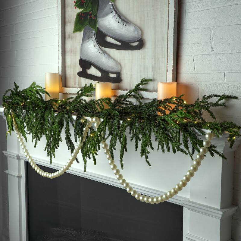 72" Pearl String Garland - Ivory - 72