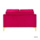 preview thumbnail 27 of 71, Clos 51'' Modern Upholstered Sofa with Golden Legs by HULALA HOME