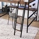preview thumbnail 10 of 13, Full Size Metal Loft Bed with Desk, LED Light, and Charge Station