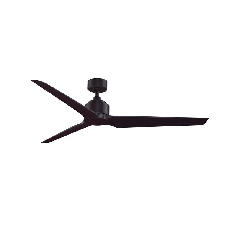 Fanimation TriAire Custom Indoor/Outdoor Smart Ceiling Fan DC Motor with Remote - Dark Bronze