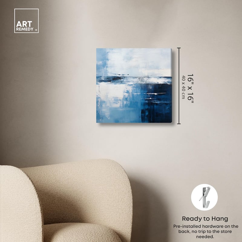 Cool Tones Canvas by Art Remedy, Gallery Wrapped