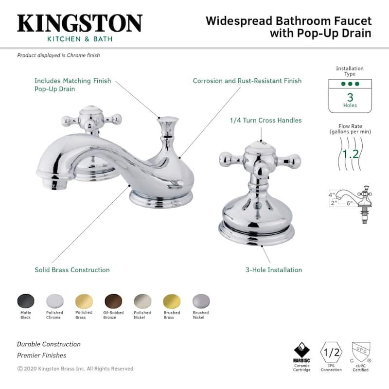 Kingston Brass Vintage 8 in. Widespread Bathroom Faucet