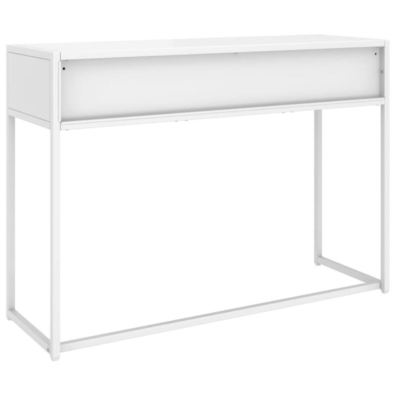 vidaXL Console Table Entryway Table Hall Narrow Side Table with Drawer Steel