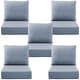preview thumbnail 117 of 121, Gymojoy 24"x22"x6" Patio Thick Cushions & Pillows Set - Deep Seat Indoor/Outdoor Water & Fade Resistant Five Sets - Baby Blue