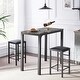 preview thumbnail 1 of 16, VECELO 3-Pieces Modern Counter Dining Set with 2 Stools