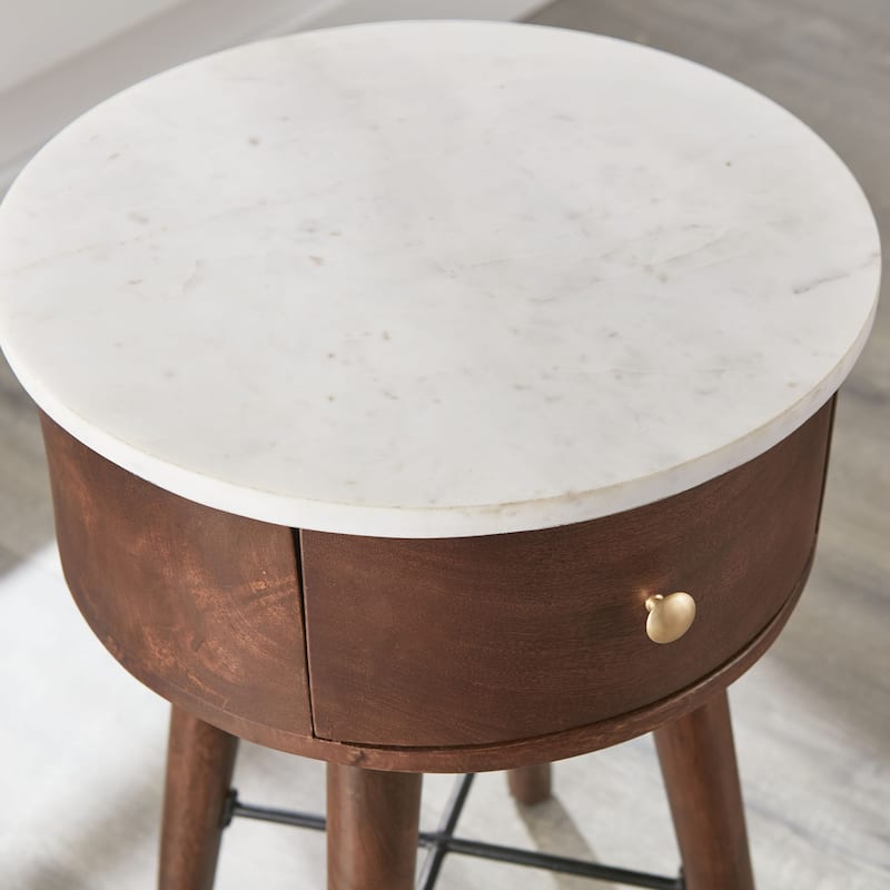 Steve Silver Carson Carrington Bari Round Side Table
