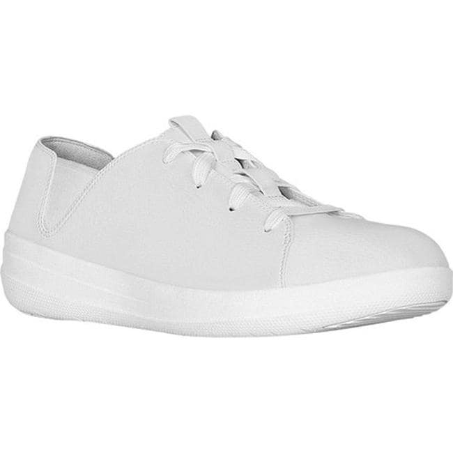 fitflop white leather sneakers