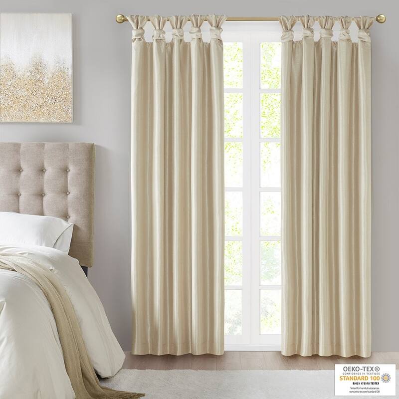 Twist Tab Total Blackout Window Curtain Panel 50x95" Blackout