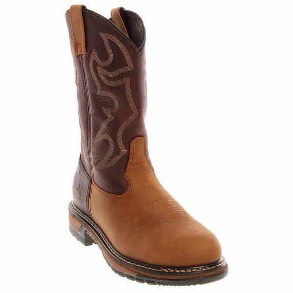 rocky ride round toe roper boots