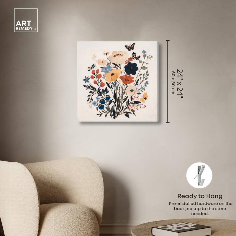 Garden of Threads I Canvas by Art Remedy, Gallery Wrapped