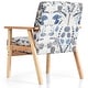 preview thumbnail 18 of 20, Costway Modern Accent Armchair Upholstered Lounge Chair w/Rubber Wood - 25'' x 26.5'' x 32''