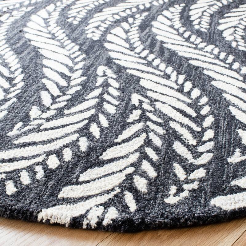 SAFAVIEH Handmade Micro-Loop Maele Modern Wool Rug