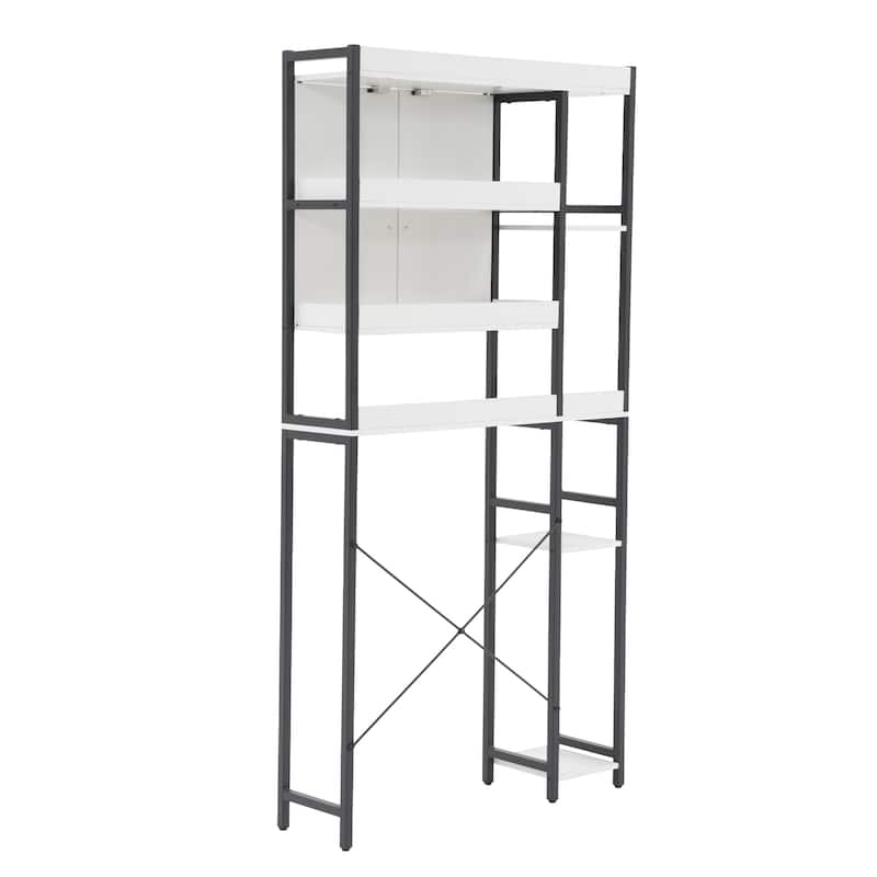 Over The Toilet Storage Cabinet Bathroom Organizer with Double Doors