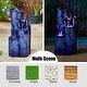 preview thumbnail 25 of 34, Glitzhome 26"H/ 31"H 4-Tier LED Vase-Shaped Ceramic Outdoor Floor Fountain with Birds/ Lotus