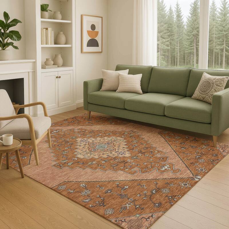 Machine Washable Indoor/ Outdoor Global Marrakesh Chantille Rug