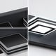 preview thumbnail 8 of 7, LED Modern 5-Light Matte Black Bathroom Vanity Light - Acrylic Over-Mirror Lighting