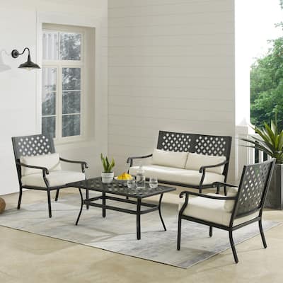 Alistair 4Pc Outdoor Metal Conversation Set