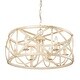 preview thumbnail 4 of 6, Golden Lighting 0890-6 Alcott 6 Light 24" Wide Cage Pendant