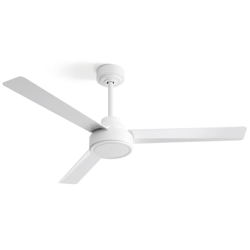 Cusp Barn 52-inch Modern Farmhouse Ceiling Fan Without Light, 6-Speed Reversible 3 ABS Blades Ceiling Fan With Remote