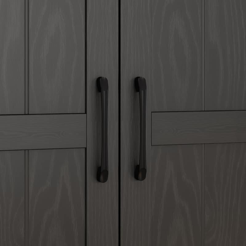 Pantry Buffet Versatile Food Wine Cabinet White Wood Grain Buffet