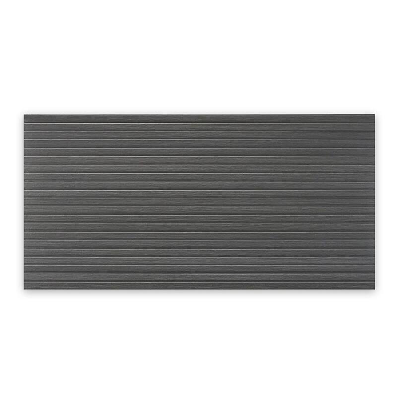 Apollo tile 24" x 48" Bois Matte Charcoal Black Porcelain Tile (15.5 sq ft/case) - 2 Pack