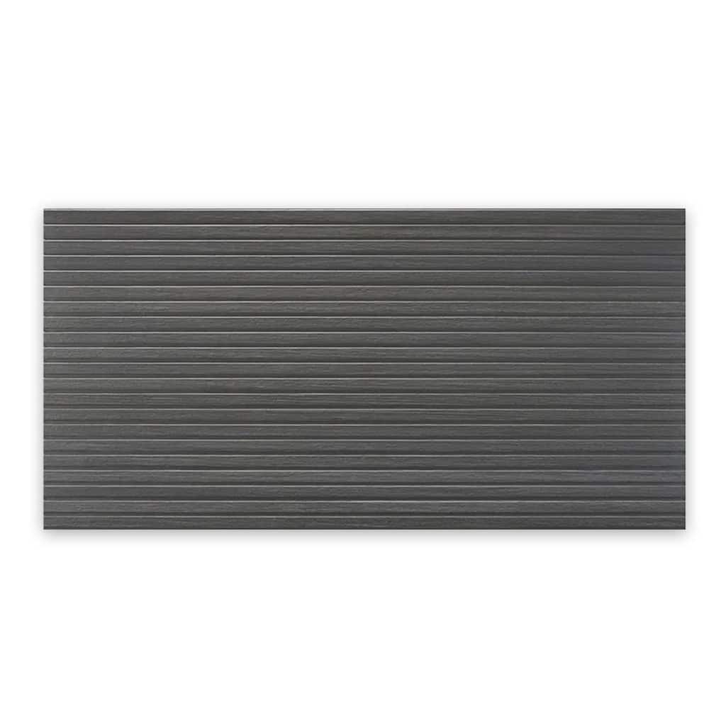 Apollo tile 24" x 48" Bois Matte Charcoal Black Porcelain Tile (15.5 sq ft/case) - 2 Pack