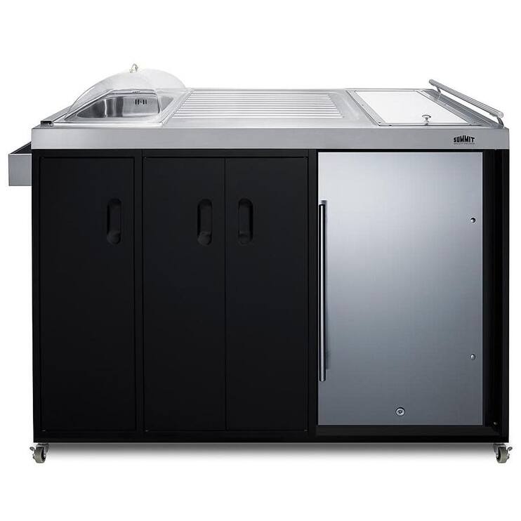 Summit CARTOS54RS 58" Wide Portable Outdoor Kitchen Bar Cart with