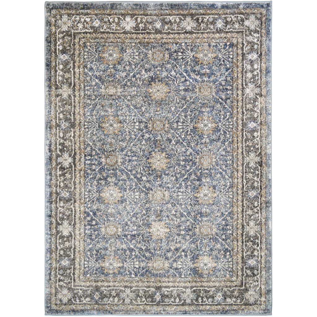 Firenze Ava Blue Traditional Oriental Area Rug