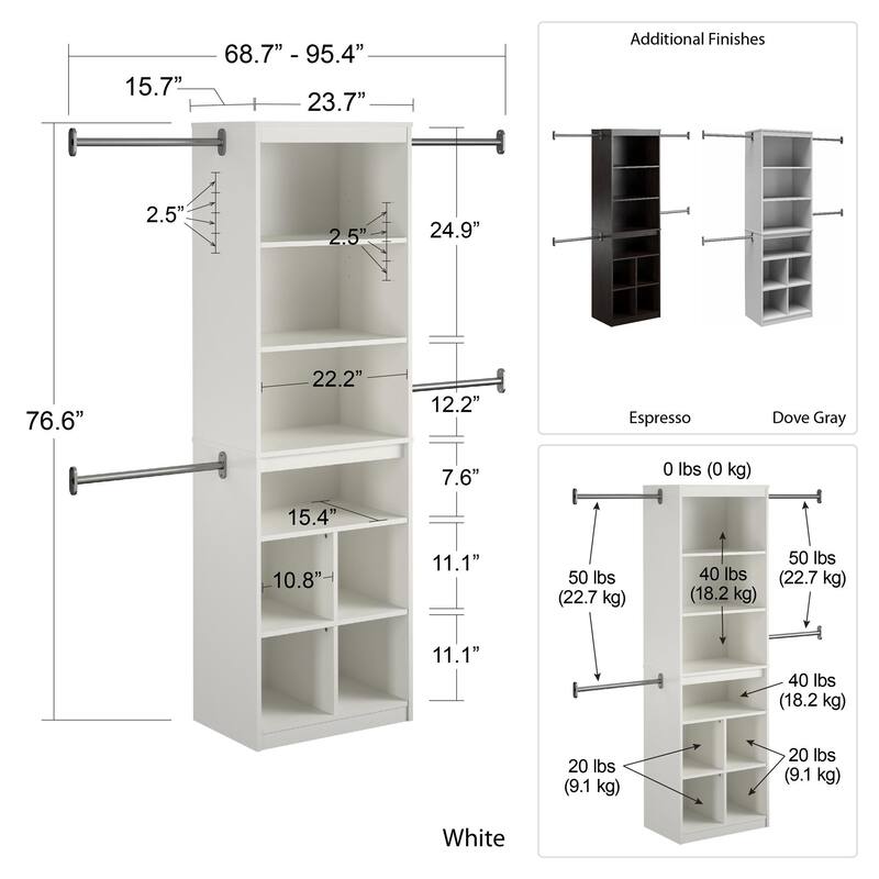 Systembuild Evolution Rochon Closet Storage System