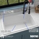 preview thumbnail 42 of 50, Karran Drop-In Quartz Single Bowl Kitchen Sink