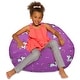 preview thumbnail 88 of 189, Kids Bean Bag Chair, Big Comfy Chair - Machine Washable Cover 38 Inches Large - Canvas Unicorn and Rainbows on Purple