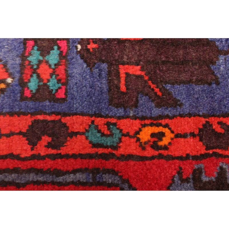 ECARPETGALLERY Hand-knotted Andelz Red Wool Rug - 4'9 x 7'5