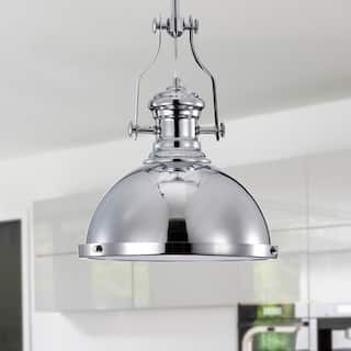 Didia 1-Light 13-Inch Chrome Dome Pendant